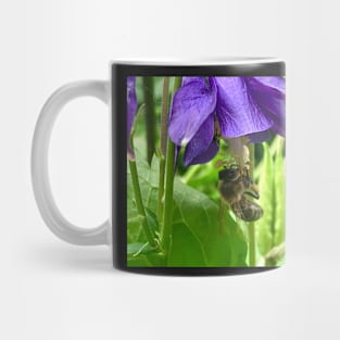 One Columbine with Honey Bee Mug